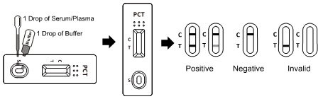 Corredi batterici rapidi della prova per rilevazione qualitativa di Procalcitonin