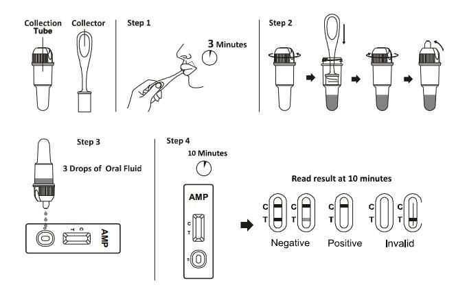 Liquido orale dell'anfetamina di AMP 50 di ng/ml dei corredi rapidi accurati del test diagnostico con CE