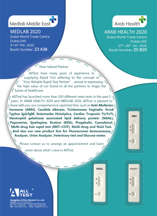Latest company news about Invito per salute araba 2020 e Medlab 2020