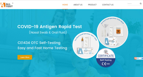 Ultime notizie aziendali su Il sito Web di tema di ALLTEST BIOTECH COVID-19 ora è in tensione