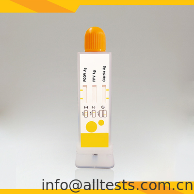 Good price FCoV FPV Giardia Lamblia Antigen Combo Rapid Test Kits Feces Coppa diagnostica veterinaria in linea