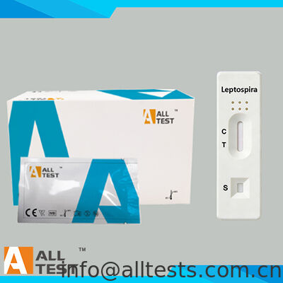 Un buon prezzo. Leptospira IgM Rapid Test con tempo di lettura di 15 minuti, certificato CE e alta precisione per sangue intero/siero/plasma in linea