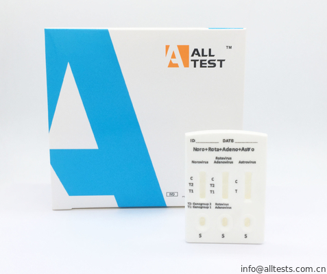 Good price Adenovirus del rotavirus di Norovirus del corredo del Rdt del CE e test diagnostico combinato di Astrovirus in linea