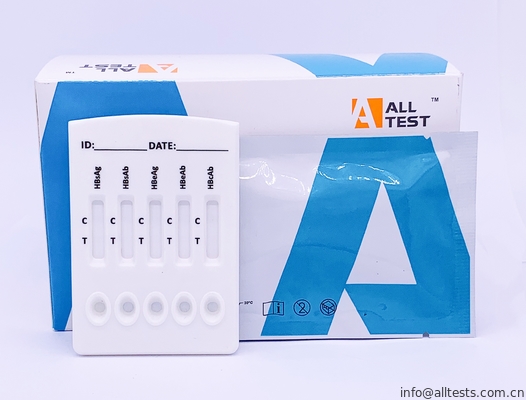 Good price Cassetta rapida combinata della prova di HBV (siero/plasma) con HBsAg, HBsAb, HBeAg, HBeAb, HBcAb in linea