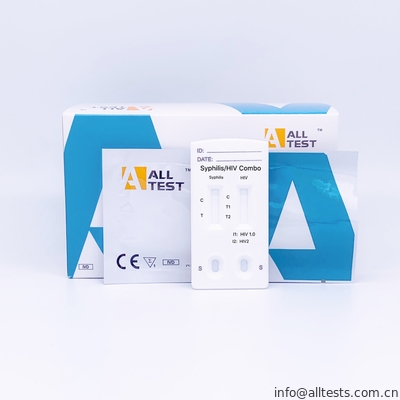 Good price Sifilide di AllTest/malattia infettiva rapida combinata dei corredi prova di HIV 1.2.O in linea