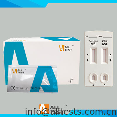 Un buon prezzo. Kit di test rapido combinato per la dengue NS1 e Zika NS1 con tempo di lettura di 10 minuti, certificato CE e alta precisione per campioni WB/S/P in linea