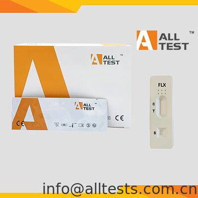 Un buon prezzo. Test rapido FLX per il rilevamento di FLX con tempo di lettura di 5-10 minuti e cut-off di 500 ng/mL in sangue intero/siero/plasma in linea