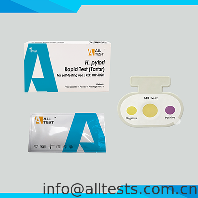Un buon prezzo. H. pylori Rapid Test per l'autotest con tempo di lettura di 3 minuti, facile interpretazione visiva e alta precisione in linea