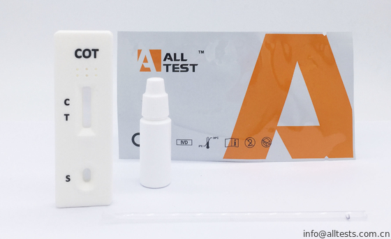 Good price Corredo rapido della prova di abuso di droga della cassetta della prova della CULLA per il metabolita FDA 510K del nicotina nell'intero sangue /Serum/Plasma in linea