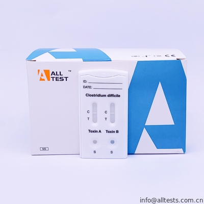 Good price Il flusso laterale Immunochromatographic del CE analizza la cassetta rapida combinata della prova della tossina B della tossina A+ di clostridium difficile in linea