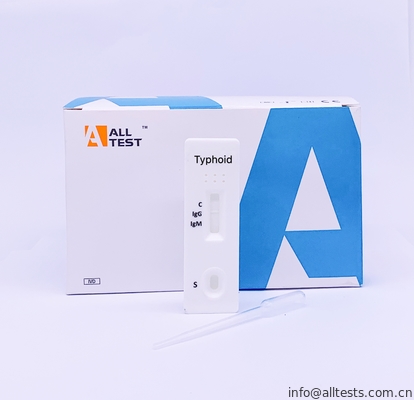 Good price Il flusso laterale Immunochromatographic dei corredi rapidi della prova analizza la cassetta rapida tifoide della prova (siero/plasma) in linea