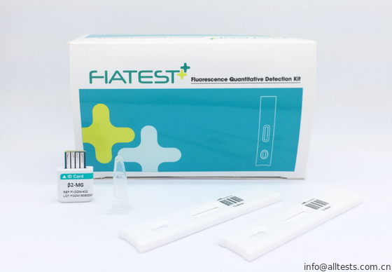 Good price uso della prova del microglobul β2 con intero sangue umano /serum /plasma dall'analizzatore di dosagggio immunologico di fluorescenza di Fiatest in linea