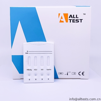 Good price Il flusso laterale Immunochromatographic analizza la cassetta rapida combinata della prova della sifilide di HBsAg/HCV/HIV/ in linea