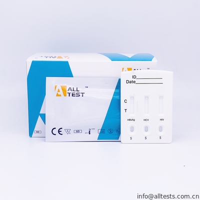 Good price Cassetta rapida combinata della prova di HBsAg /HCV /HIV con l'esemplare del siero/del plasma in linea